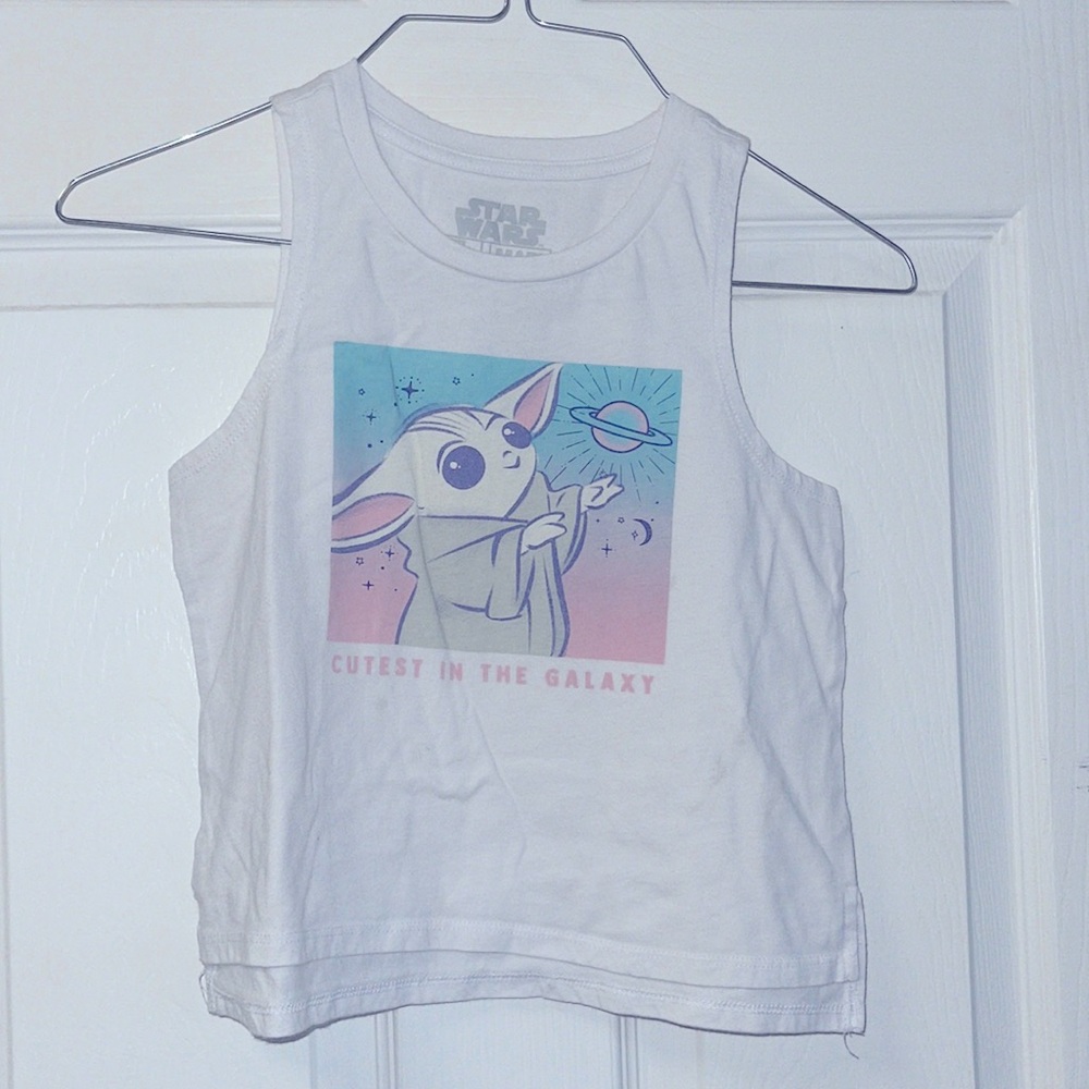 STAR WARS Cutest in the Galaxy Grogu baby Yoda tank top